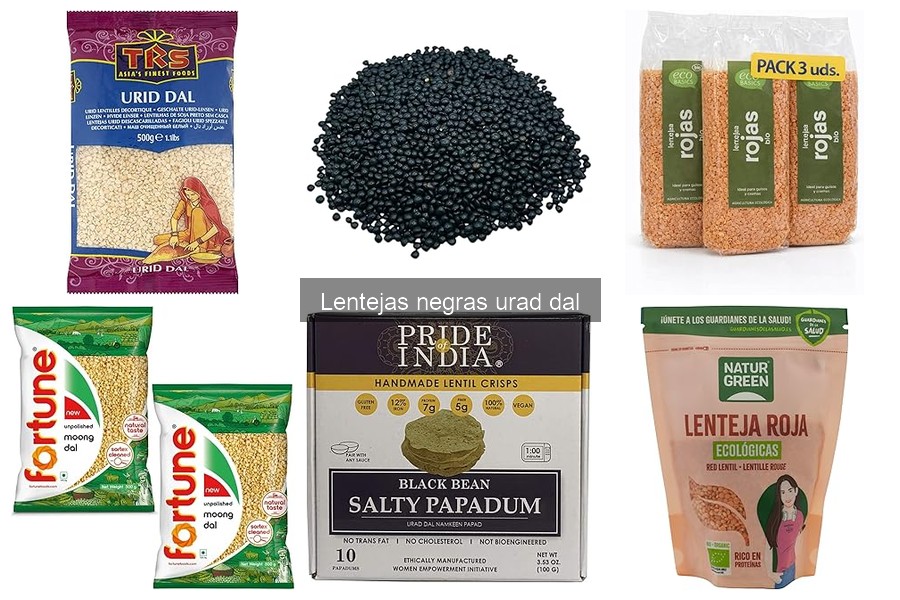 Alternativas a las lentejas negras urad dal en recetas