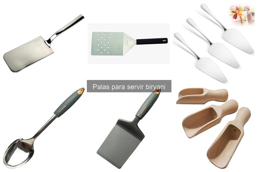 Alternativas a las palas para servir biryani en casa