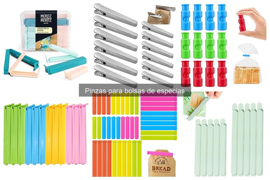 Alternativas a las pinzas para bolsas de especias en cocina