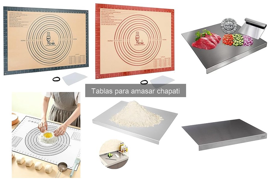 Alternativas a las tablas para amasar chapati en casa