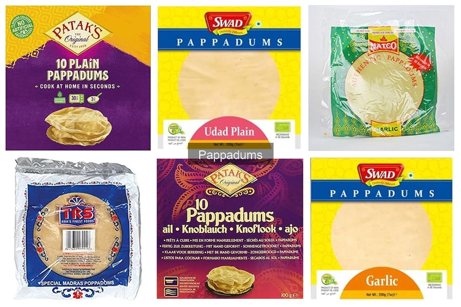 Alternativas a los pappadums para dietas especiales