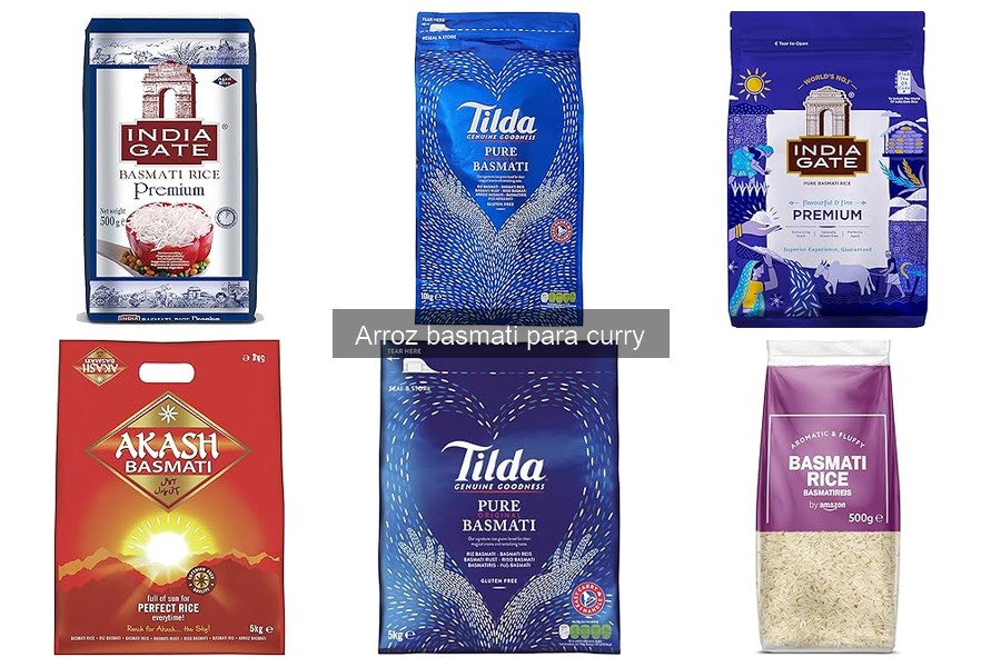 Alternativas al arroz basmati para acompañar curry