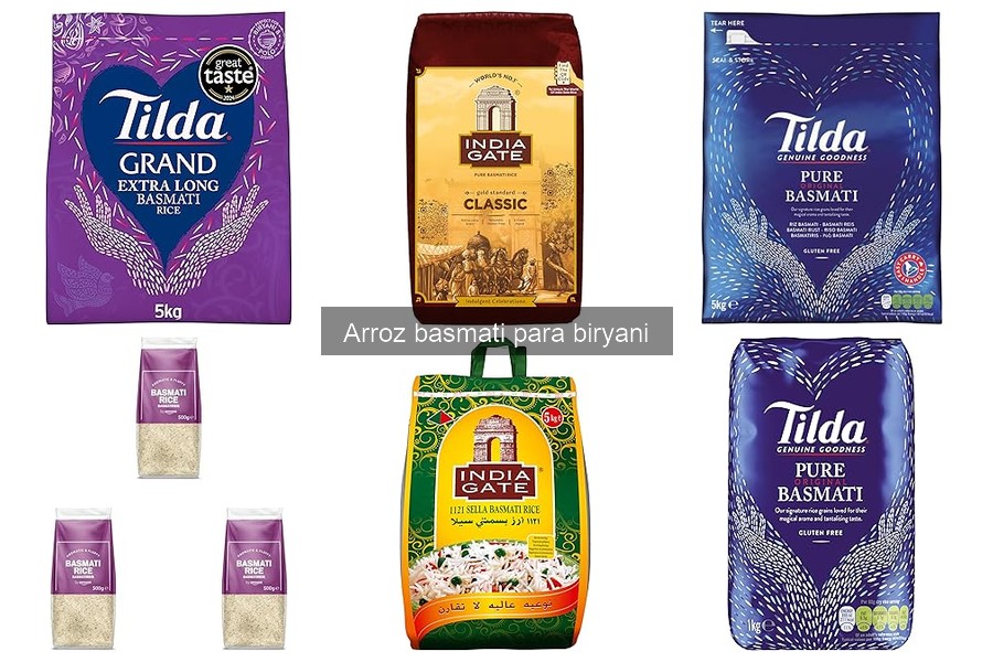 Alternativas al arroz basmati para un delicioso biryani