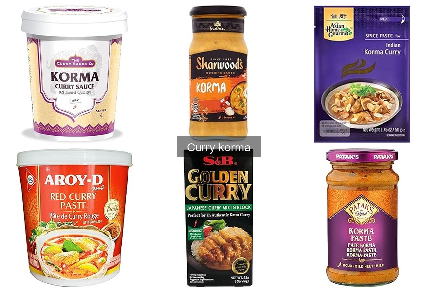 Alternativas al curry korma para una dieta variada