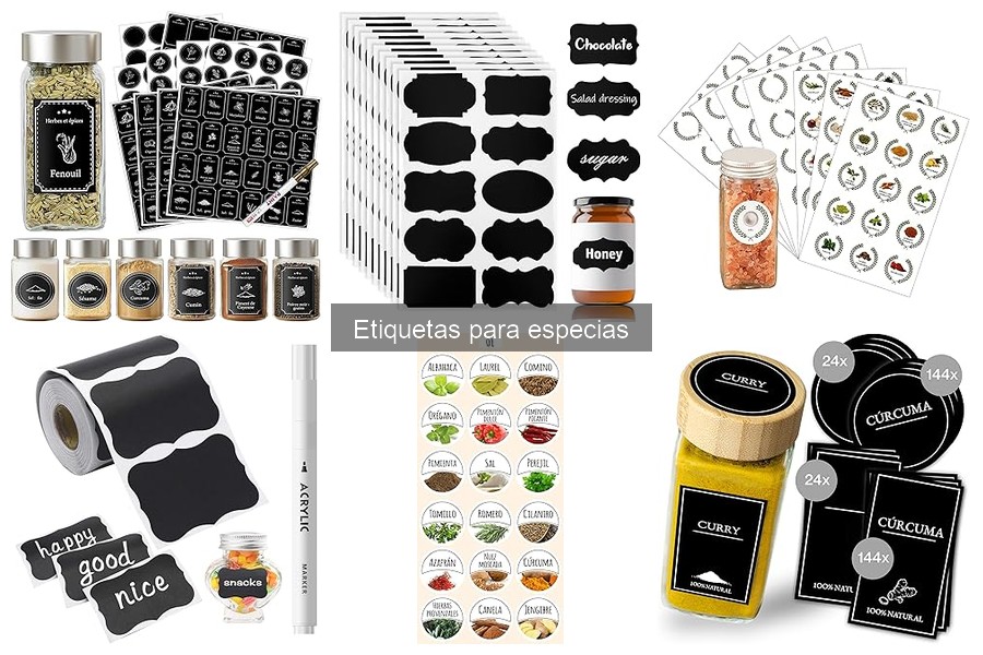 Alternativas creativas a las etiquetas para especias