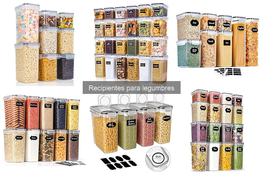 Alternativas creativas para recipientes de legumbres