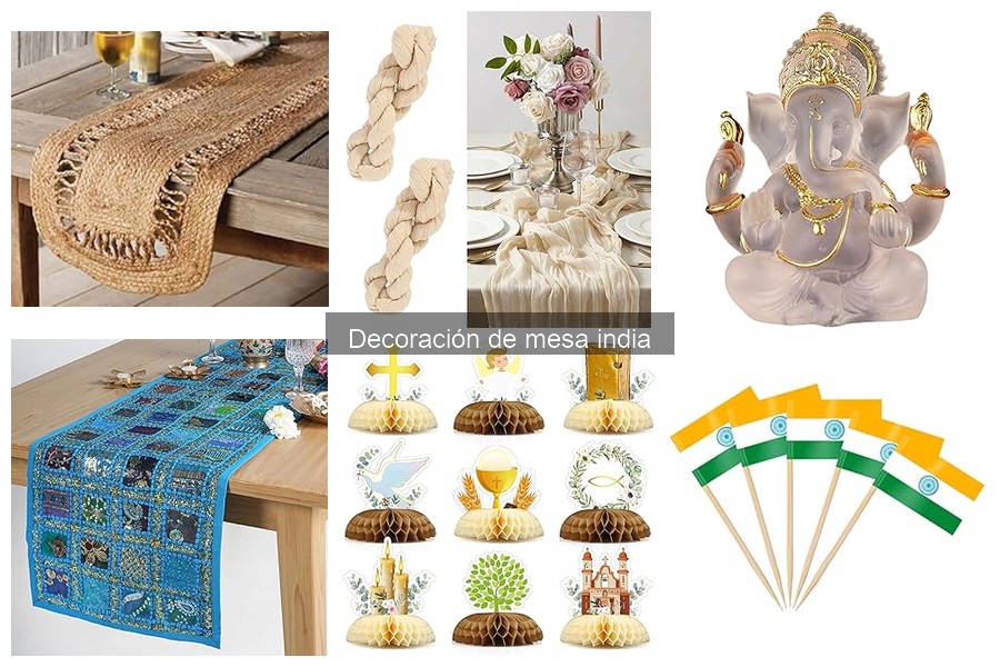 Alternativas modernas a la decoración de mesa india