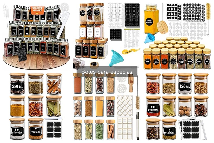 Beneficios de los botes para especias en tu cocina