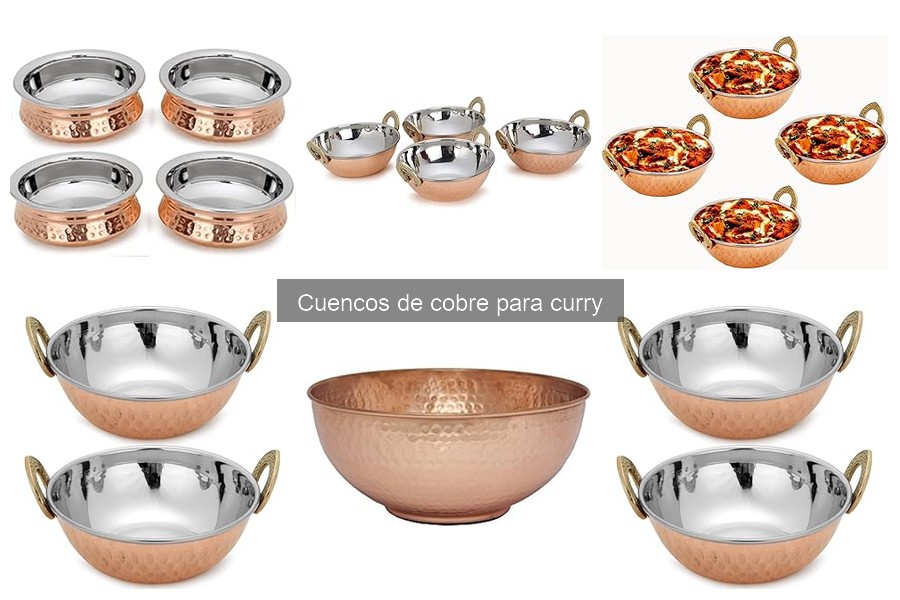 Beneficios de usar cuencos de cobre para curry en casa