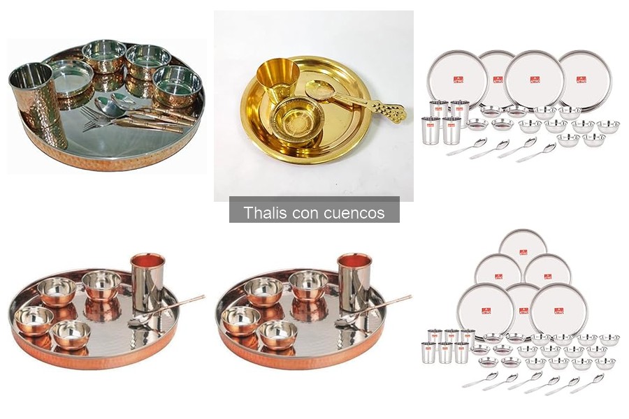 Beneficios de usar un set de thali con cuencos en casa
