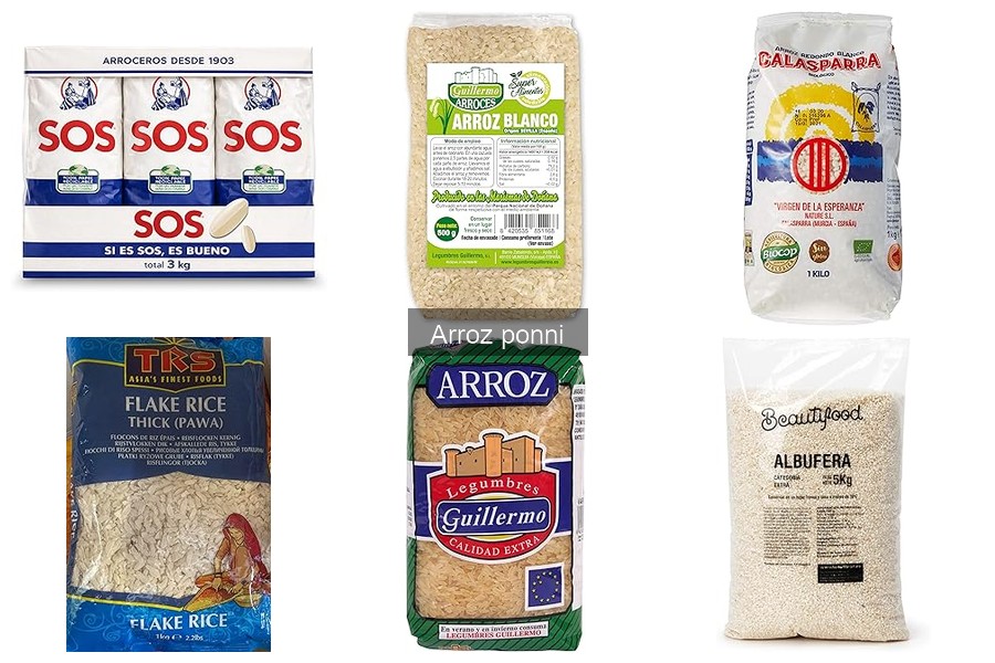 Beneficios del arroz ponni frente a otros arroces