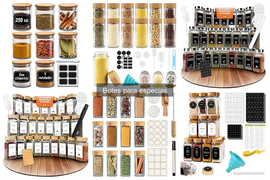 ** Características Clave de Botes para Especias en Cocina