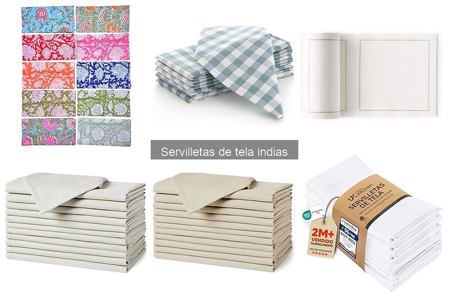 Cómo cuidar y mantener servilletas de tela indias