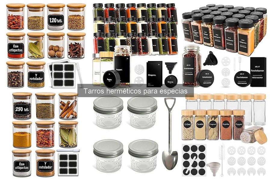 Cómo limpiar y mantener tarros herméticos para especias