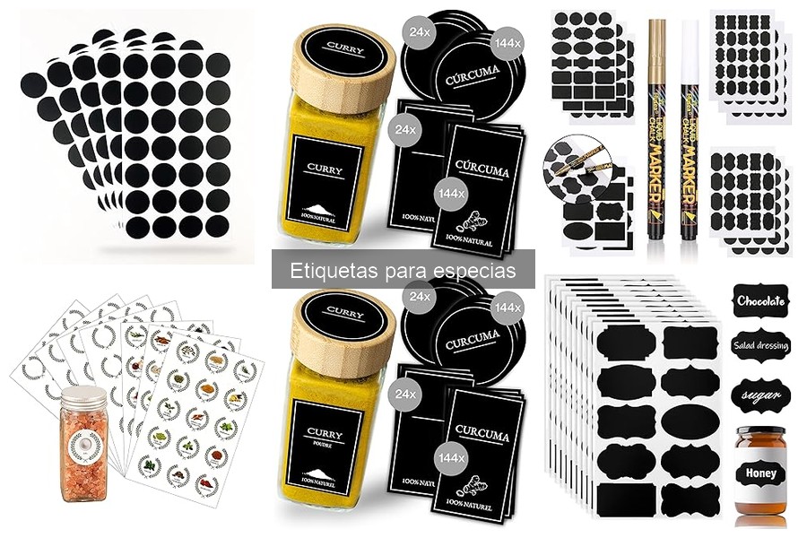 Cómo mantener limpias y legibles las etiquetas de especias