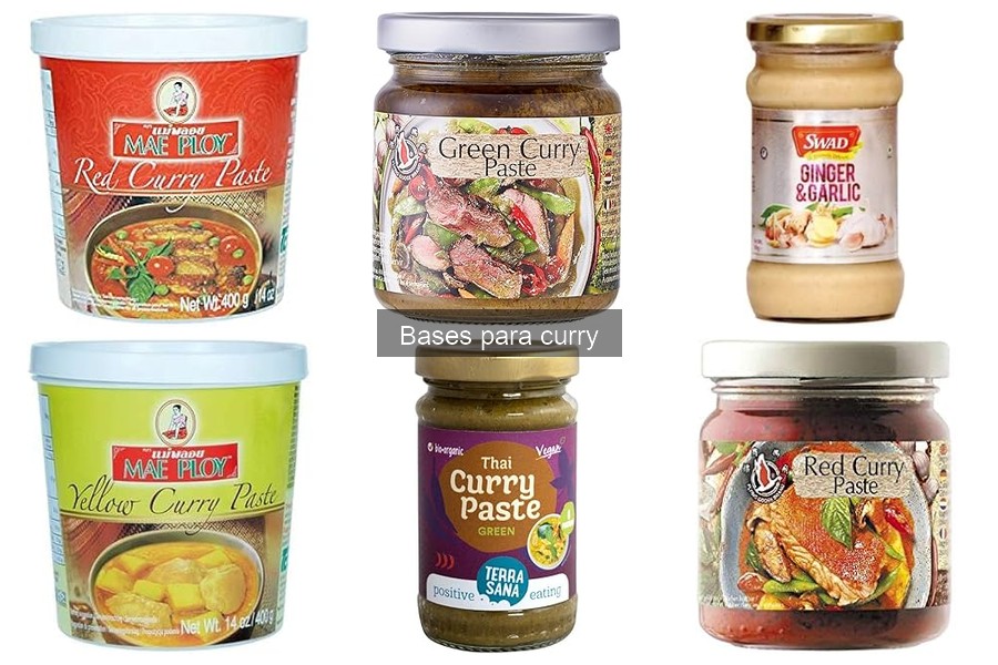 Cómo maridar alimentos con bases para curry