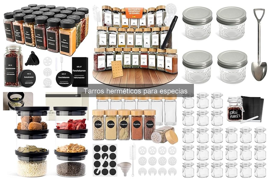 Cómo organizar especias en tarros herméticos