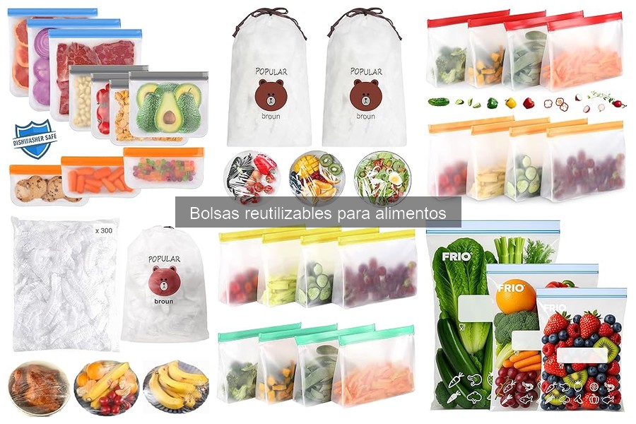 Cómo usar bolsas reutilizables para almacenar alimentos