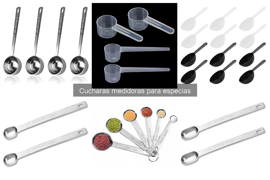 Cómo utilizar cucharas medidoras para especias correctamente