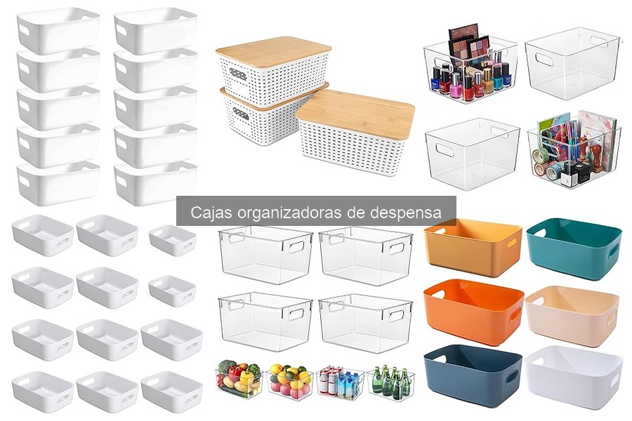 Comparativa de Cajas Organizadoras de Despensa: Mejores Marcas