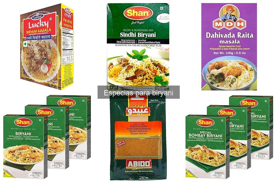 Comparativa de especias para biryani: marcas y sabores