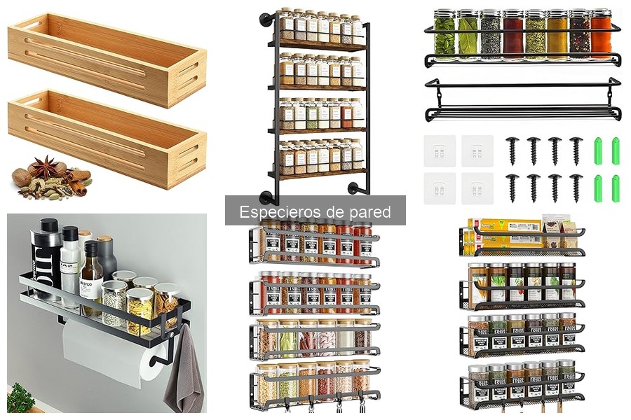 Comparativa de Especieros de Pared: Madera, Metal y Plástico