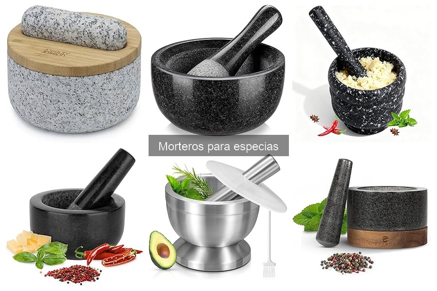 Comparativa de Morteros: Piedra vs Madera para Especias