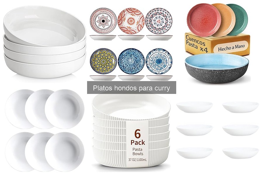 Comparativa de Platos Hondos para Curry: Materiales y Ventajas