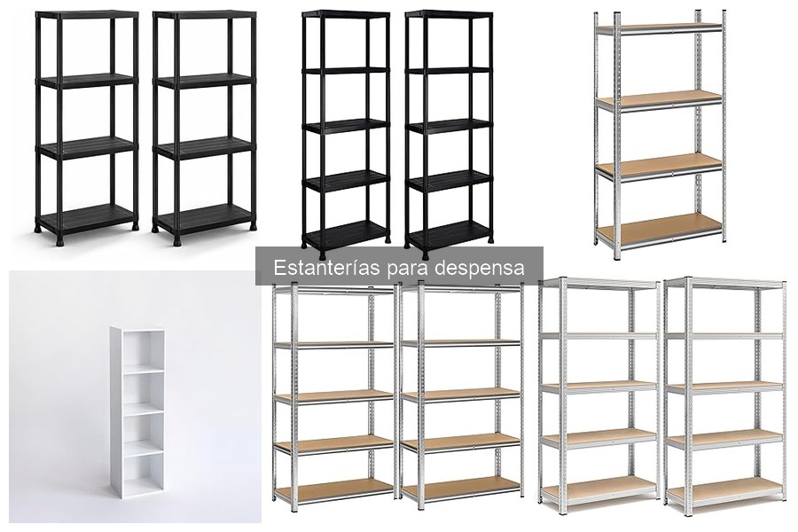 Comparativa de precios de estanterías para despensa en Amazon