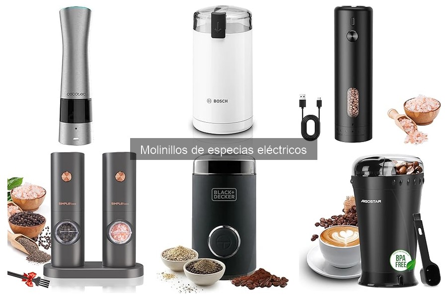 Comparativa de precios de molinillos de especias eléctricos