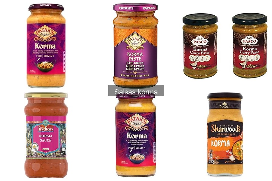 Comparativa de Salsas Korma y Otras Salsas Indias