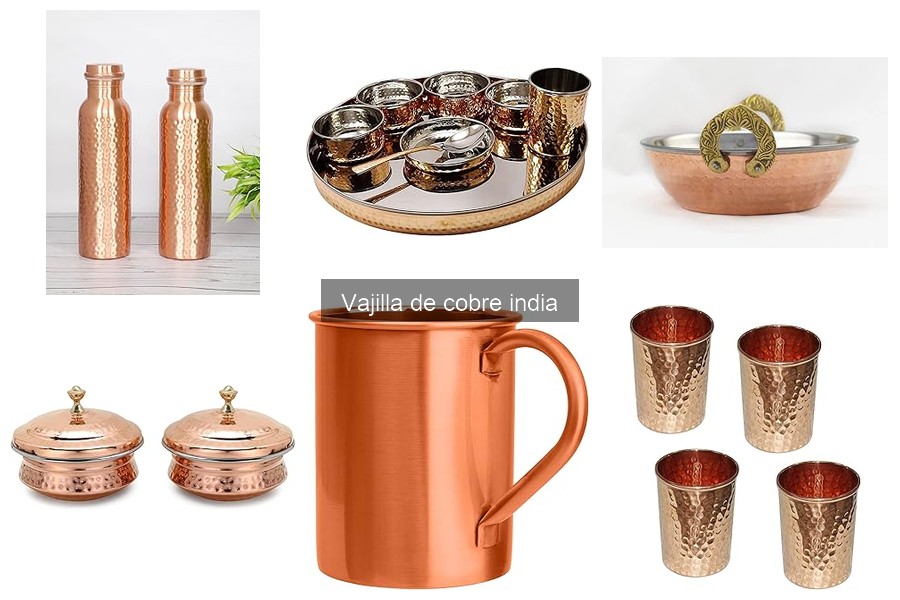 Comparativa de vajilla de cobre y otros materiales