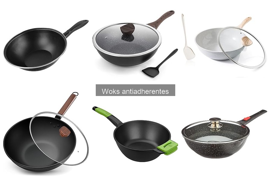 Comparativa de woks antiadherentes: características y precios