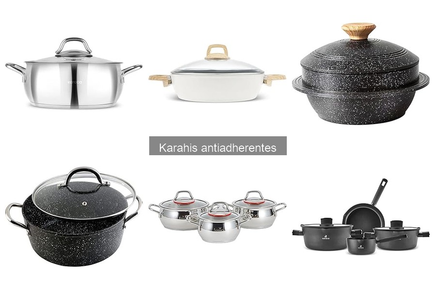 Comparativa: Karahis antiadherentes vs. acero inoxidable