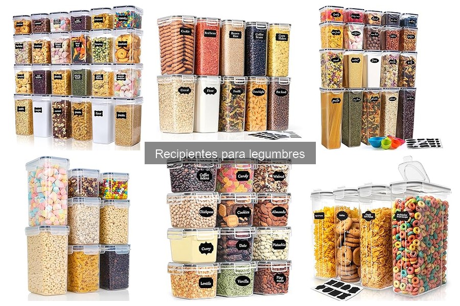 Comparativa: recipientes de vidrio vs plástico para legumbres