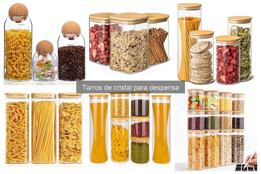Comparativa: Tarros de cristal vs. tarros de plástico en cocina