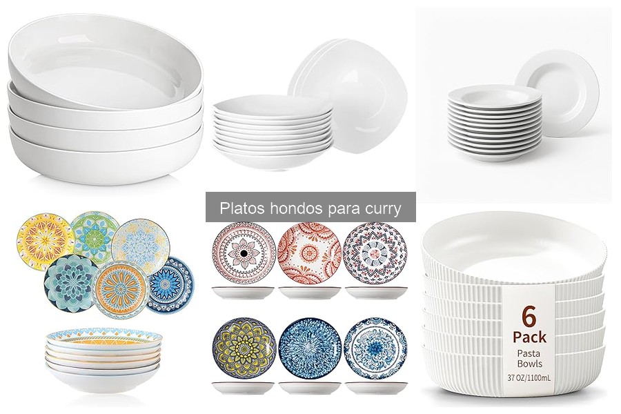 Cuidados y limpieza de platos hondos para curry