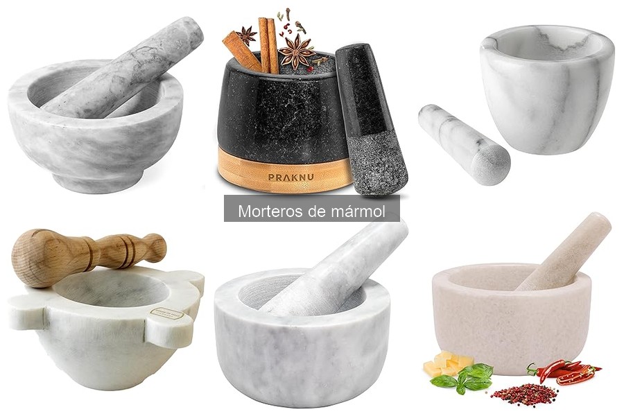 Diferencias entre morteros de mármol y granito en cocina