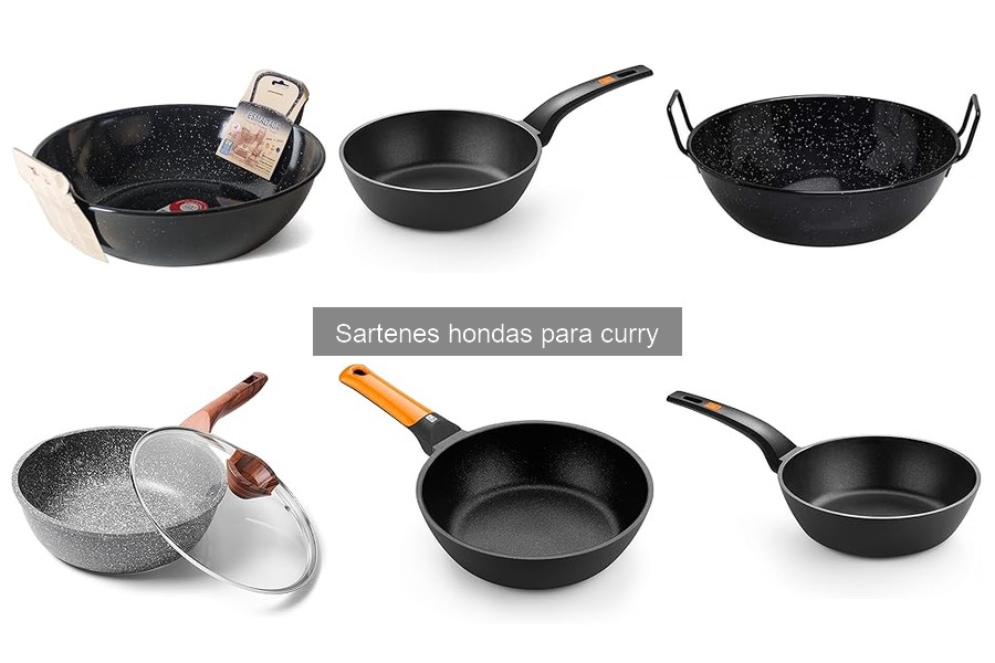 Diferencias entre sartenes hondas y tradicionales para curry