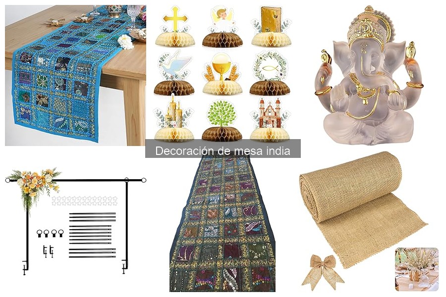 Dónde comprar decoración de mesa india en línea: precios y opciones