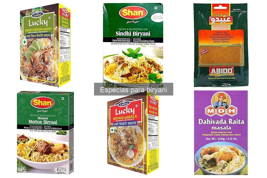 Dónde comprar especias para biryani de calidad