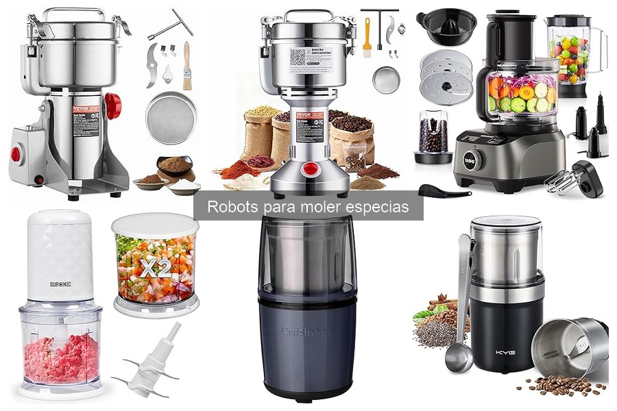 Especias ideales para moler con robots de cocina