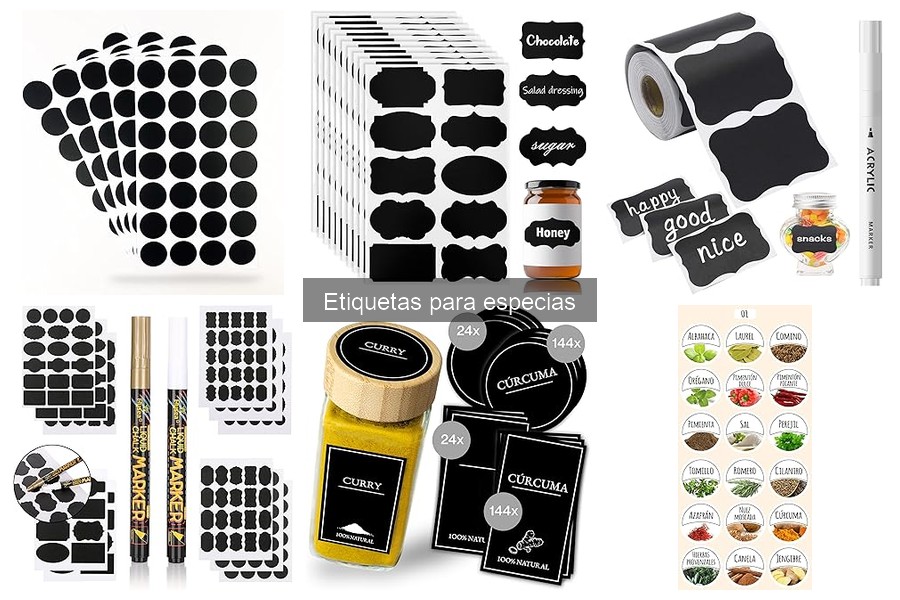 Etiquetas para especias DIY: Ideas creativas y plantillas