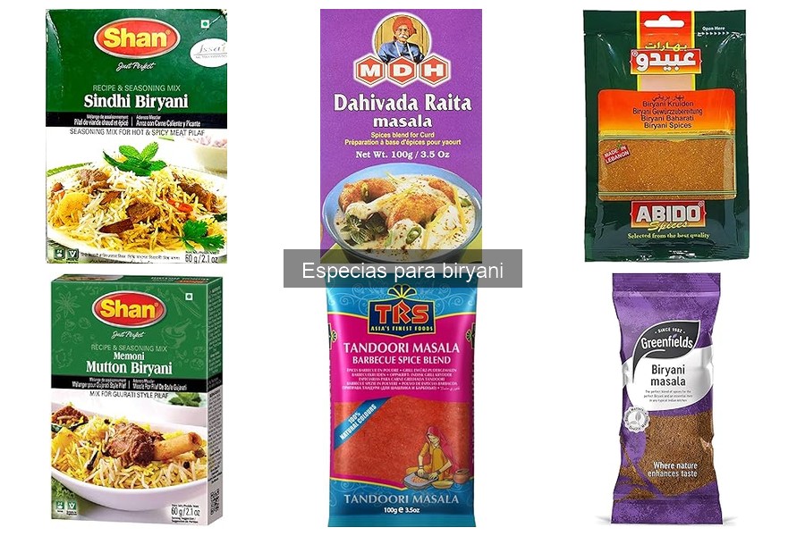 Guía de compra de especias para biryani en casa