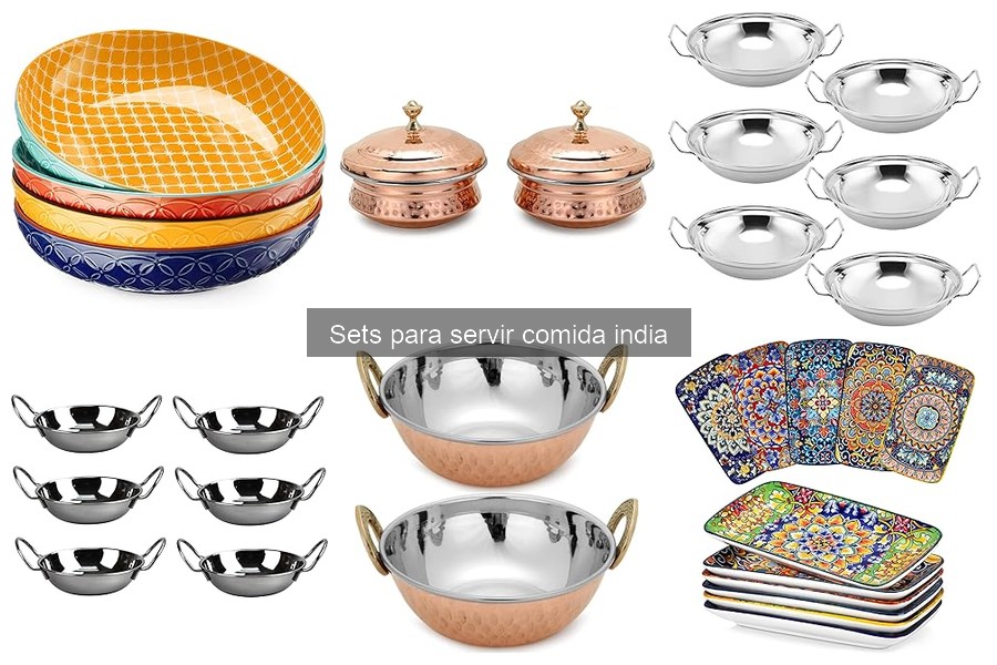 ** Guía de compra de sets para servir comida india