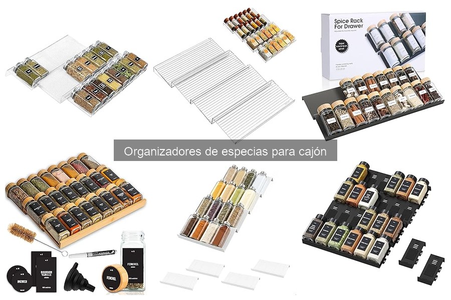 Guía de compra: Organizadores de especias para cajón