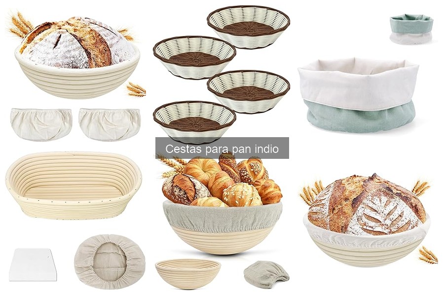 Ideas creativas para servir pan indio con cestas