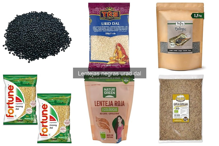 Lentejas negras urad dal: proteína esencial para veganos