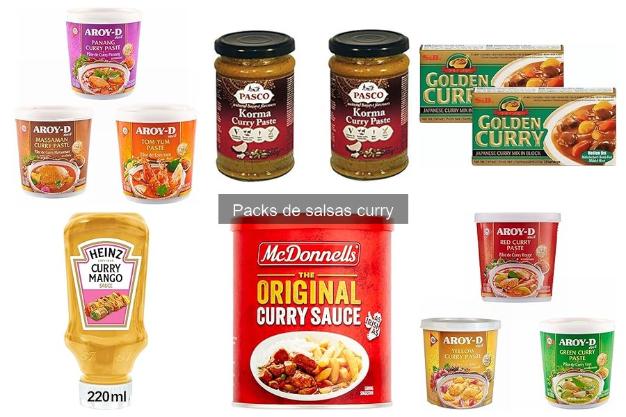 ¿Los packs de salsas curry contienen conservantes?