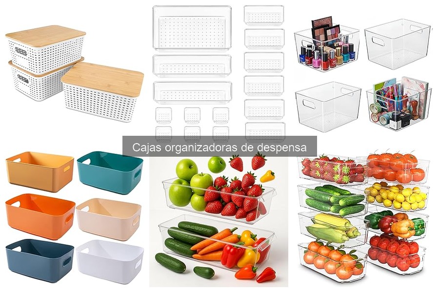 Mejores cajas organizadoras de despensa para espacios pequeños